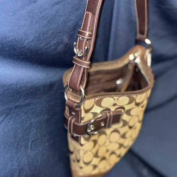 Coach Tan and Brown Shoulder Bag - Picture 1 of 7